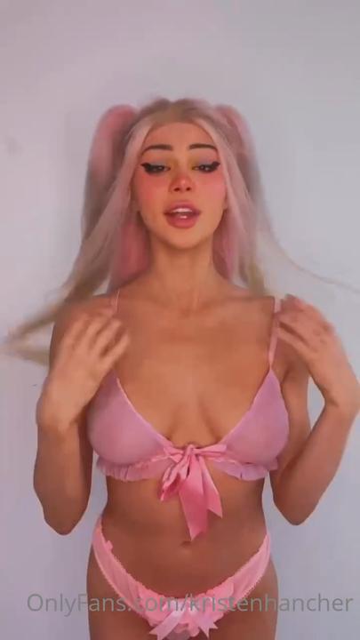 Kristen Hancher Pink Bikini Striptease 2